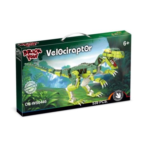 Dinozaur de jucarie - Set constructie - Velociraptor (539 piese) - imagine 6
